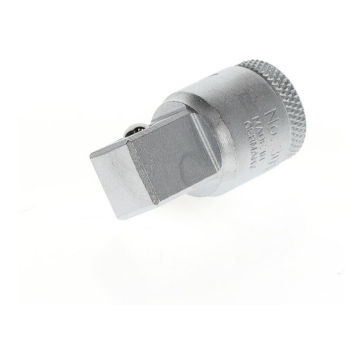 Gedore Steckschlüsselvergrößerung, 3/8'' 10 mm auf 1/2'' 12,5 mm, 4-kant Antrieb, Adapter, Werkzeug, 3019, Stahl verchromt