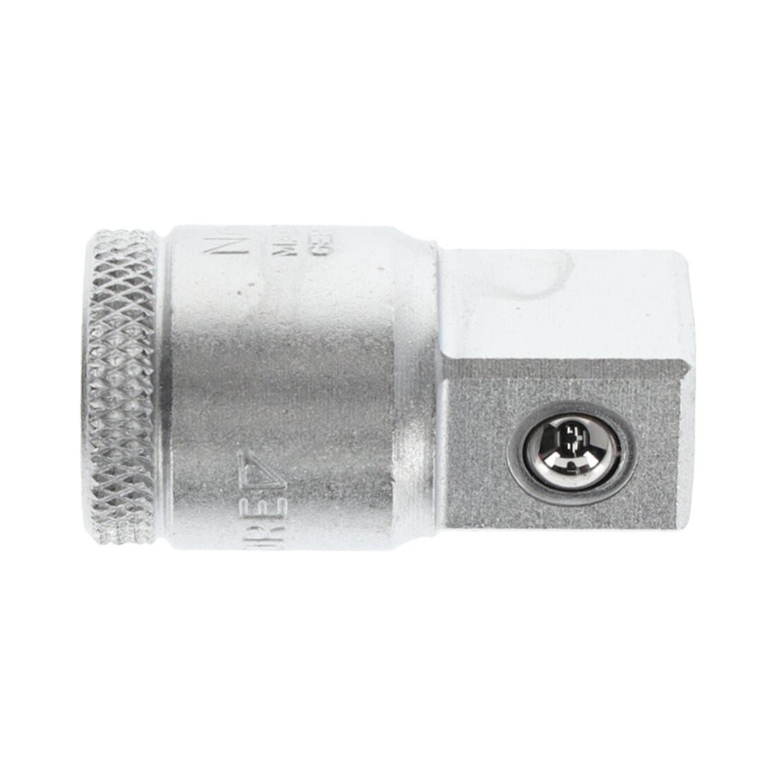 Gedore Steckschlüsselvergrößerung, 3/8'' 10 mm auf 1/2'' 12,5 mm, 4-kant Antrieb, Adapter, Werkzeug, 3019, Stahl verchromt