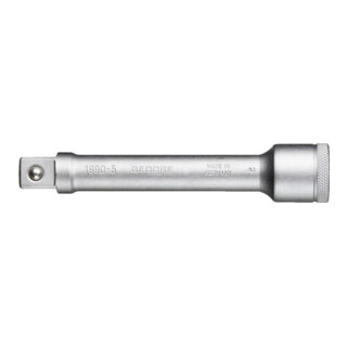 Gedore Steckschlüsselverlängerung, 1/2'' 12,5 mm 4-kant Antrieb, 125 mm lang, Adapter, Werkzeug, 1990-5, Stahl verchromt