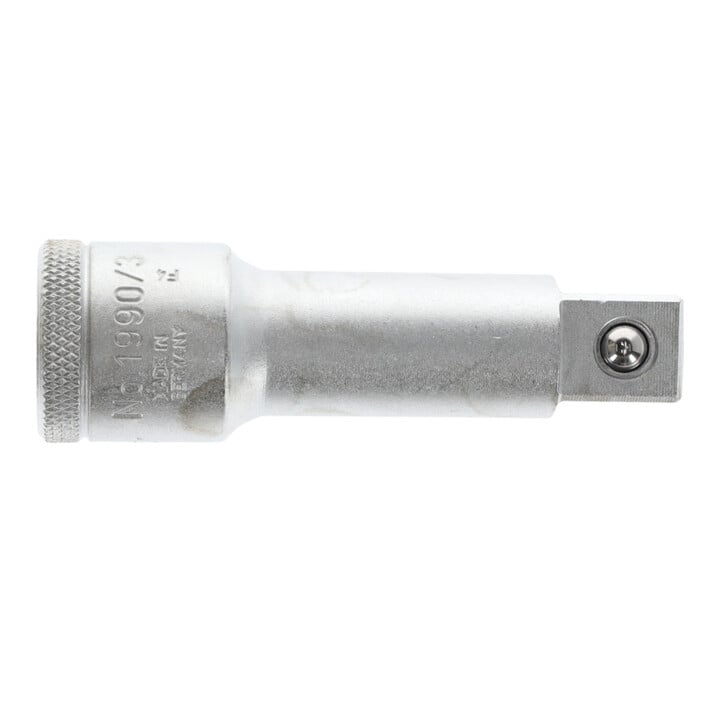 Gedore Steckschlüsselverlängerung, 1/2'' 12,5 mm 4-kant Antrieb, 76 mm lang, Adapter, Werkzeug, 1990-3, Stahl verchromt