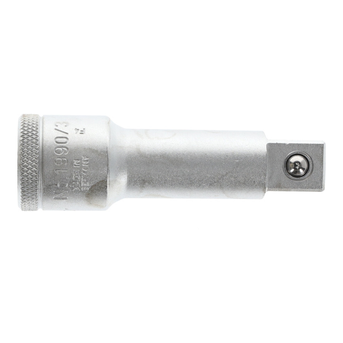 Gedore Steckschlüsselverlängerung, 1/2'' 12,5 mm 4-kant Antrieb, 76 mm lang, Adapter, Werkzeug, 1990-3, Stahl verchromt