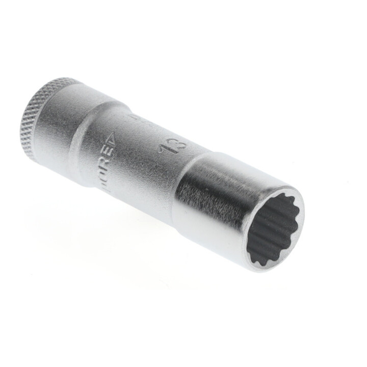 Gedore Steeksleutel inzet lang, dop, 3/8'' 10 mm aandrijving, 12-kant, 13 mm breedte, D 30 L 13, chroomstaal