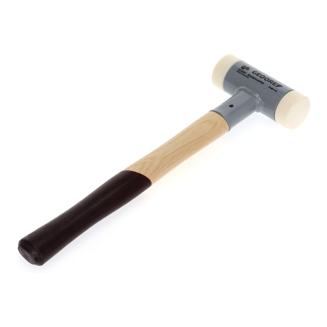 Gedore terugslagvrije hamer met zacht slagvlak, diameter 40 mm, hickory handvat
