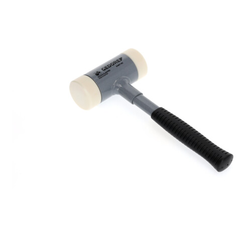 Gedore terugslagvrije hamer met zacht slagvlak, diameter 60 mm, stalen buisvormige steel