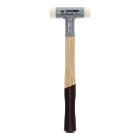 Gedore zachte hamer 248H, met hickory handvat, kunststof inzet, terugstootloos