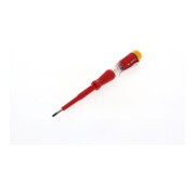 Gedore Testschroevendraaier voor 220-250 Volt wisselspanning, 3 mm klingbreedte, met metalen clip en gele dop-2