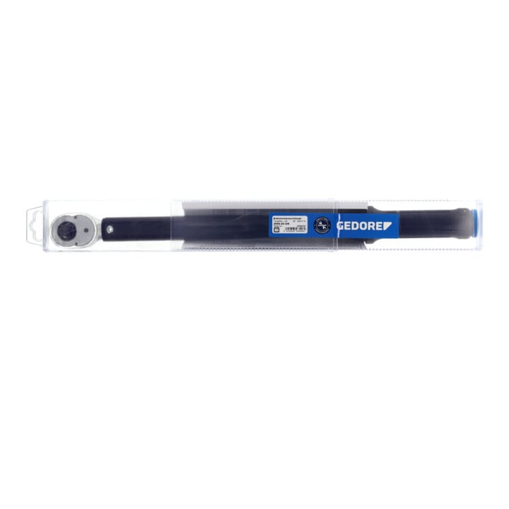 Gedore Torcoflex Drehmomentschlüssel, 1/2 Zoll, 40-200 Nm, Mit Hebel-Umschaltknarre, Stahlrohr, Schwarz/Blau
