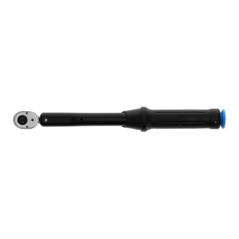 Gedore Torcoflex Drehmomentschlüssel, 1/4 Zoll, 5-25 Nm, Mit Hebel-Umschaltknarre, Stahlrohr, Schwarz/Blau