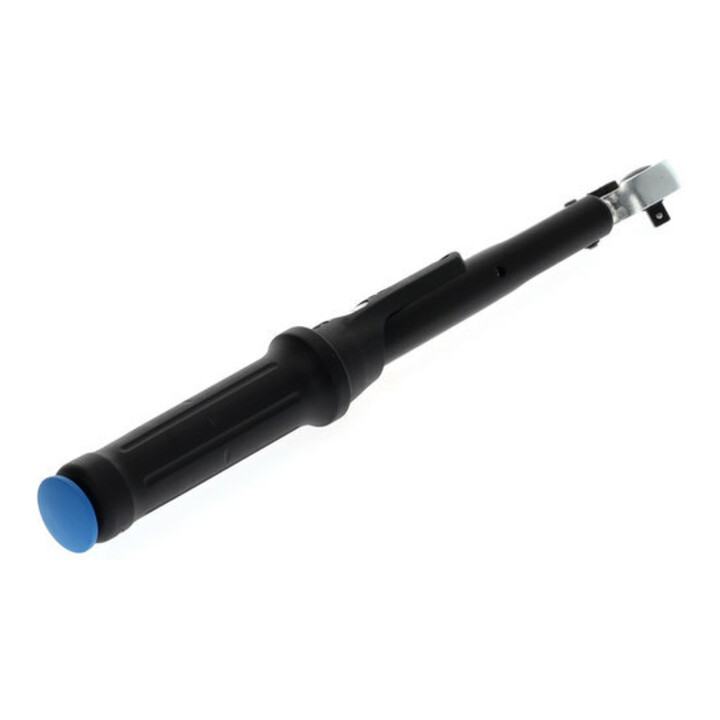 Gedore Torcoflex Drehmomentschlüssel, 1/4 Zoll, 5-25 Nm, Mit Hebel-Umschaltknarre, Stahlrohr, Schwarz/Blau