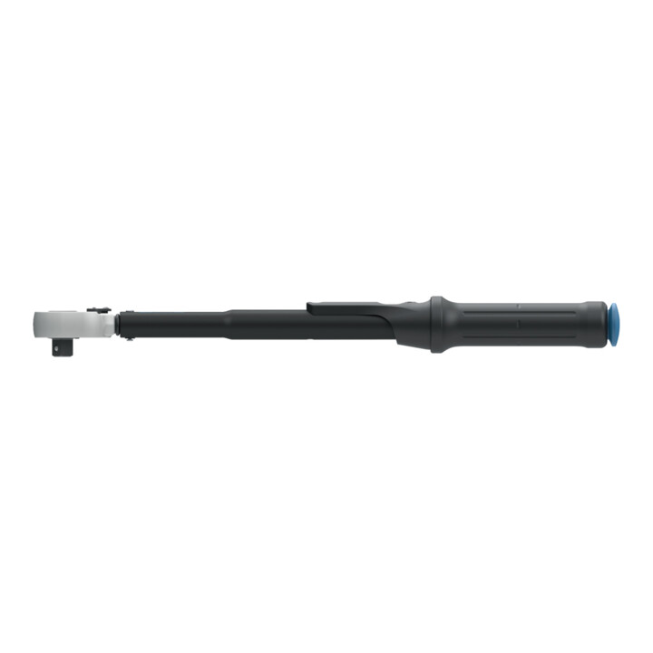 Gedore Torcoflex Drehmomentschlüssel, 3/8 Zoll, 10-50 Nm, Mit Hebel-Umschaltknarre, Stahlrohr, Schwarz/Blau