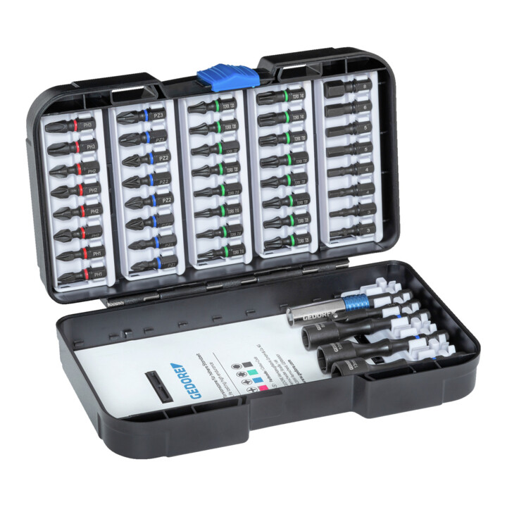 Gedore Torsions-Bit-Set 45-teilig Kunststoffbox