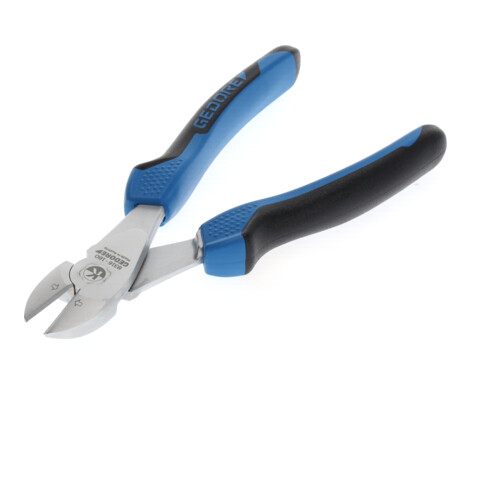 Gedore Tronchese di forza per filo duro/filo armonico fino a 2 mm, manico 2K, temprato, lunghezza 180 mm, 8316-180 JC