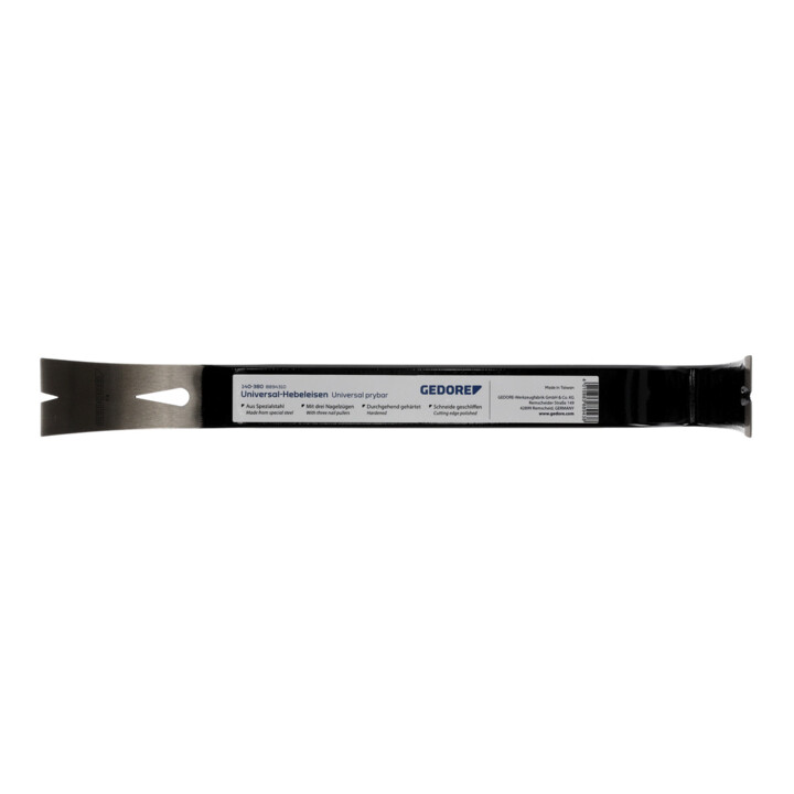 Gedore Universal-Hebeleisen aus Stahl, Mit 3 Nagelzügen und geschliffener Schneide, 38 cm Länge, Schwarz