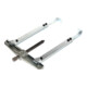 Gedore Universele trekker tot 420 mm (binnen) 350 mm (buiten), 2-armig, verlengd, verstelbaar, 400 mm diepte, 1.06/3A-4-5