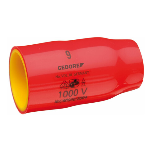 Gedore VDE 30 12 VDE-dopsleutel 3/8" 6-kant 12 mm