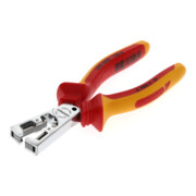 Gedore VDE Abisolierzange, einstellbar für Drähte von 0,5 bis 5,0 mm², ölgehärteter Sondervergütungsstahl, VDE 8099-160 H