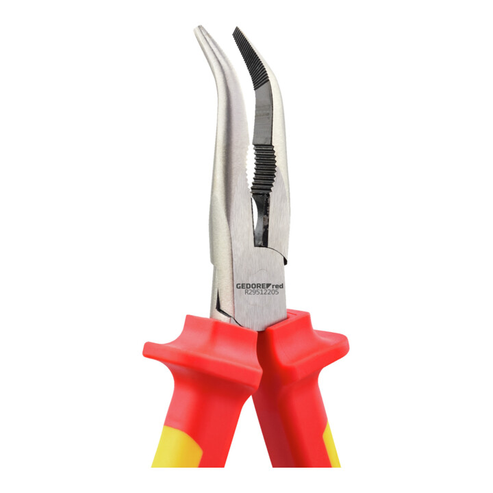Gedore VDE afgeplatte ronde tang gebogen