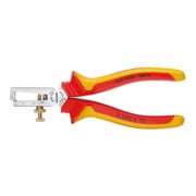 Gedore VDE Striptang, verstelbaar voor draden 0,8-6,0 mm², met veer en vergrendelingsschroef, VDE 8098-160 H-1