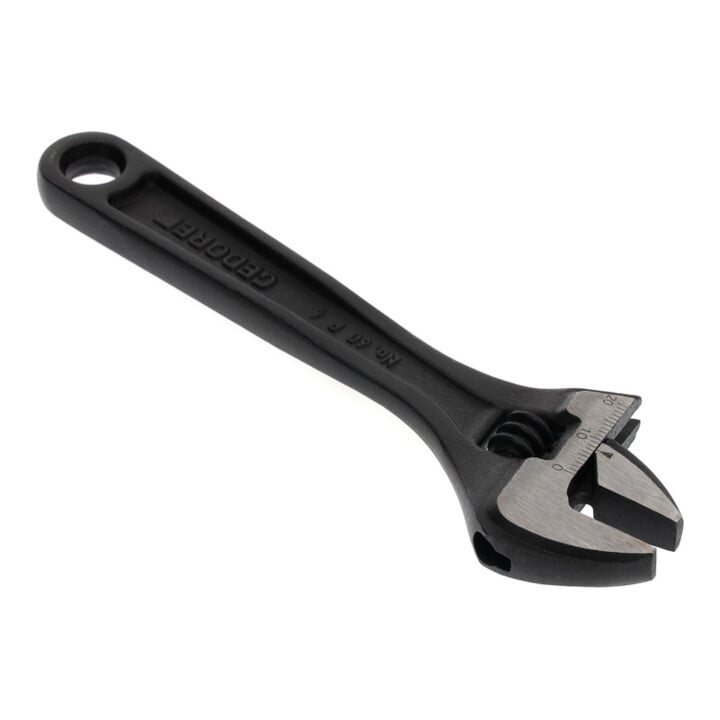 Gedore Verstelbare steeksleutel, 20 mm (25/32 inch), schaal, Zweeds, gefosfateerd, 60 P 6