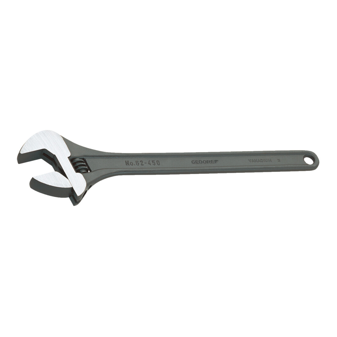 Gedore verstelbare steeksleutel, klembreedte 53 mm (2.1/16 in), Zweeds, gefosfateerd, industriële uitvoering, 62 P 18