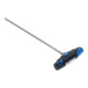 Gedore Vierkant-Steckgriff met T-greep, 1/4'' 6,3 mm aandrijving, voor diepe schroeven, kogelarretatie, 2098 T-2