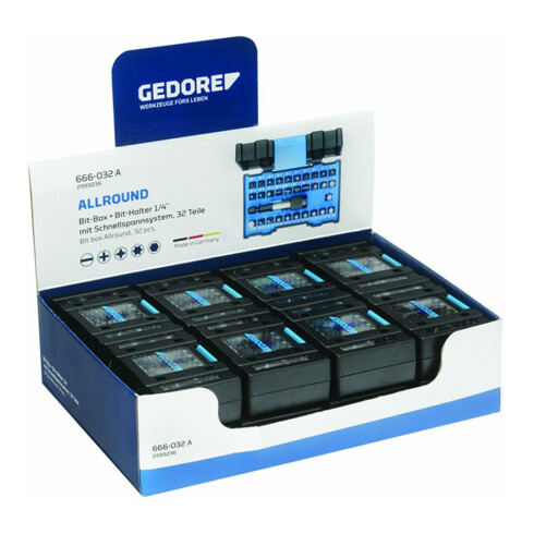 Gedore VS 666-032-A Display mit 16x Bit-Box Allround