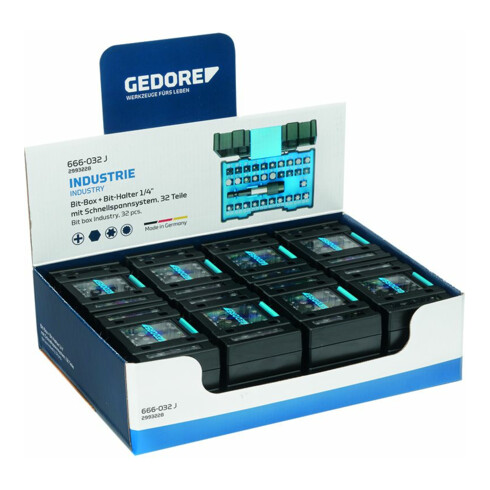 Gedore VS 666-032-J Display mit 16x Bit-Box Industrie