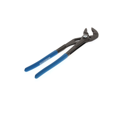 Gedore Wasserpumpenzange, Spannweite bis 44 mm, feststellbar mit Druckknopf, Klemmschutz, flach, verchromt, 142 12 TL