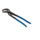 Gedore Waterpomptang, spanwijdte tot 44 mm, vergrendelbaar met drukknop, klembeveiliging, plat, verchroomd, 142 12 TL-2