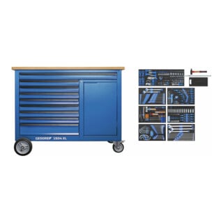 GEDORE Werkbank mit Profi-Sortiment 306-tlg, 1504 XL-S-306 AGRAR