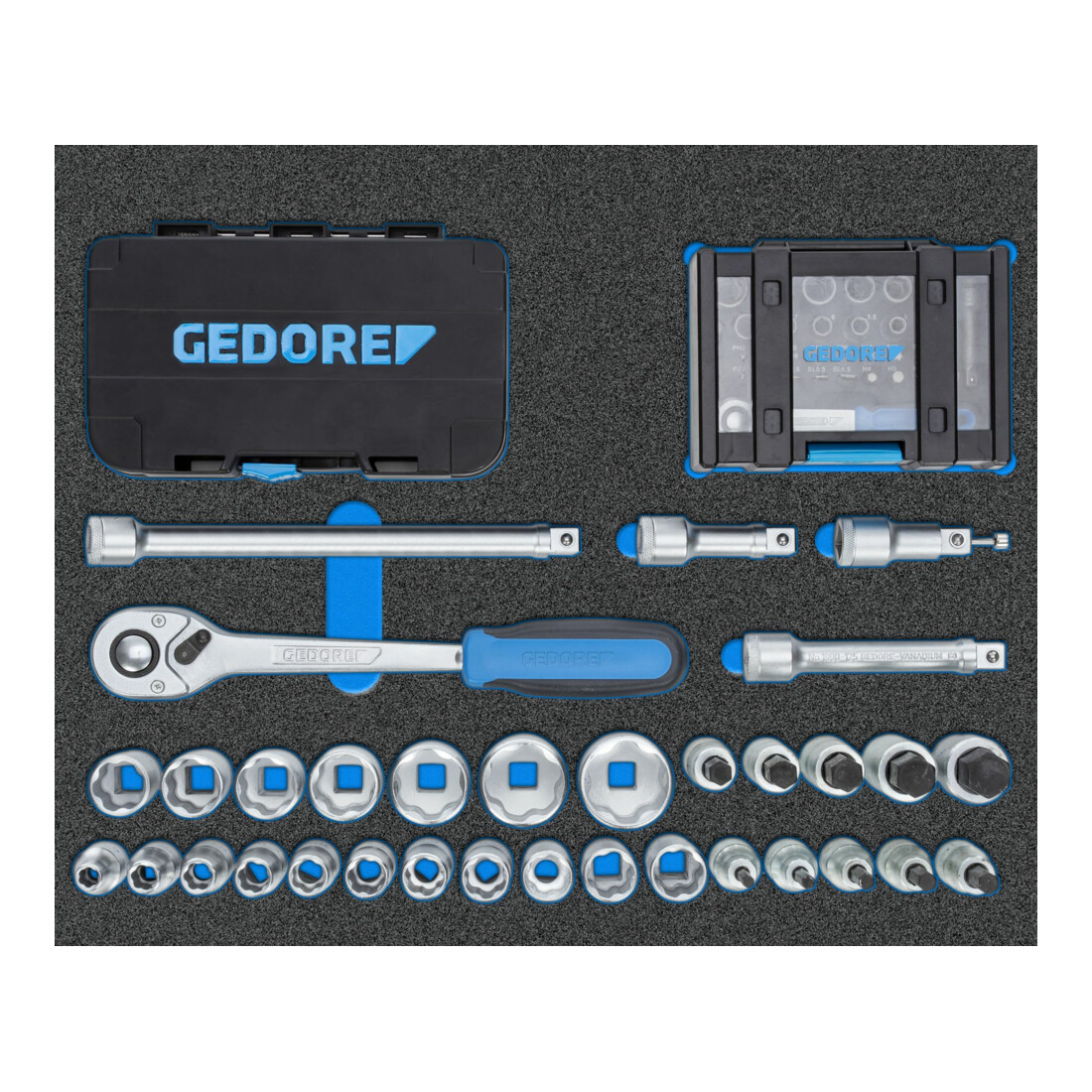 Gedore Werkzeug-Wagen WORKSTER mit Sortiment 172tlg