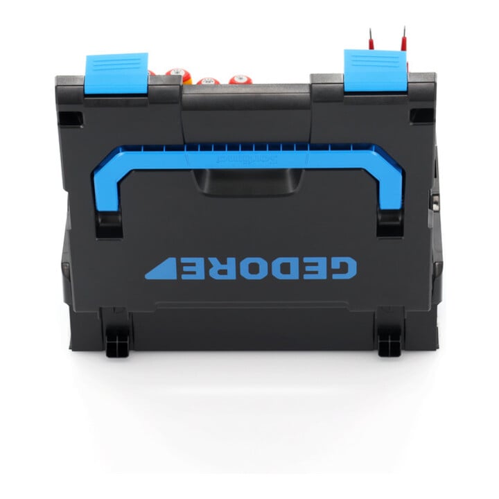 Gedore Werkzeugkoffer L-BOXX 136, Set 36-teilig, gefüllt, Werkzeug für Elektriker, im Kunststoffkoffer, 1100-02