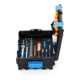 Gedore Werkzeugkoffer L-BOXX 136, Set 58-teilig, gefüllt, Werkzeug für Hand- und Heimwerker, im Kunststoffkoffer, 1100-01-2