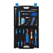 Gedore Werkzeugkoffer TOURING, Set 49-teilig, gefüllt, universal, Werkzeug, für Haushalt, im Kunststoff-Koffer, 1000-5