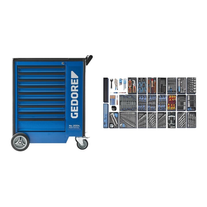 Gedore Werkzeugmodul-Sortiment 325tlg. im Wagen