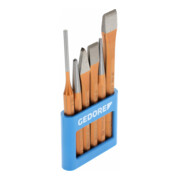 Gedore Werkzeugsatz, Set 6-teilig, gefüllt, im PVC-Halter, Meißel, Körner, Treiber, Werkzeug, 106