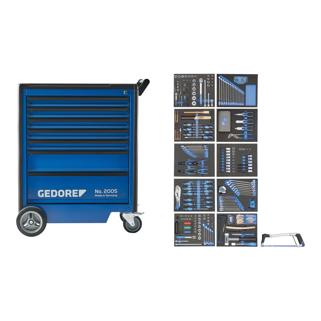 Gedore Werkzeugwagen 2005-TS-308 mit 308-teilig Werkzeugsortiment