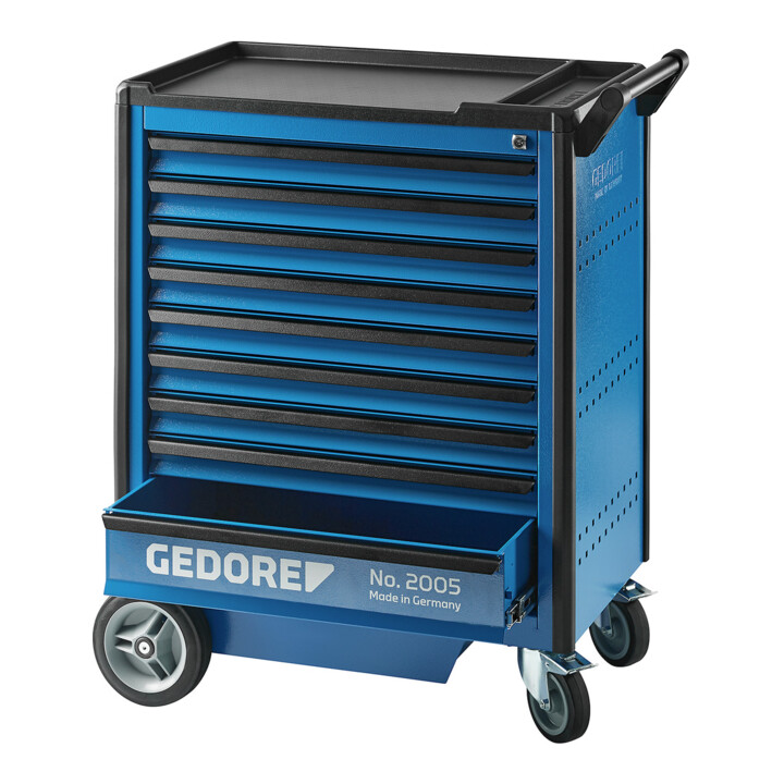 Gedore Werkzeugwagen mit 9 Schubladen (B 640 x T 400 mm)
