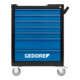 GEDORE Werkzeugwagen workster smartline Black Edition, WSL-LB7-1
