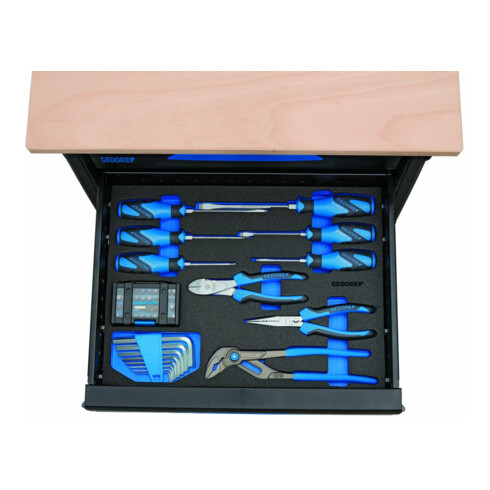 Gedore WorkMo B2 avec assortiment d'outils, 72 pcs