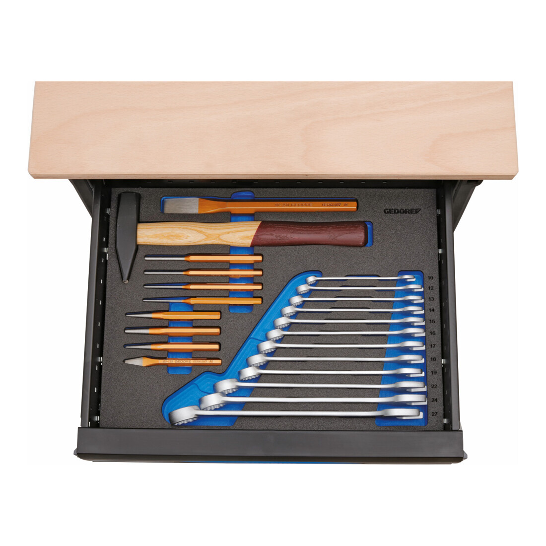 Gedore WorkMo B2 avec assortiment d'outils, 72 pcs