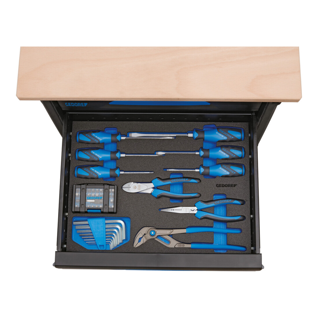 Gedore WorkMo B2 avec assortiment d'outils, 72 pcs