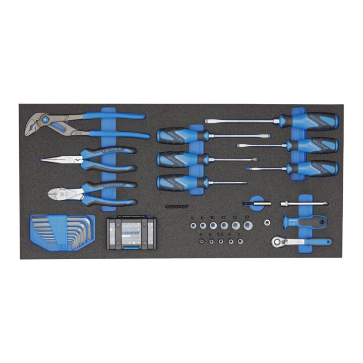 Gedore WorkMo B3 avec assortiment d'outils, 110 pcs