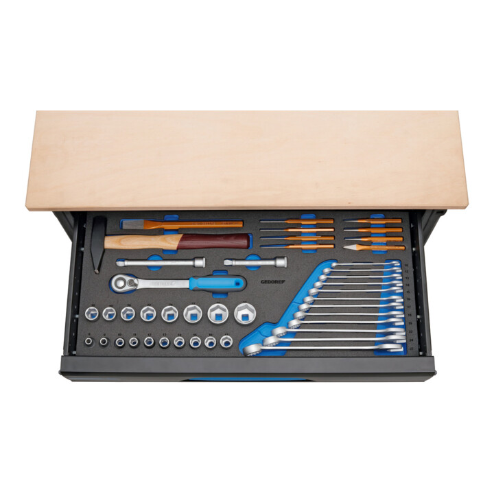 Gedore WorkMo B3 avec assortiment d'outils, 110 pcs