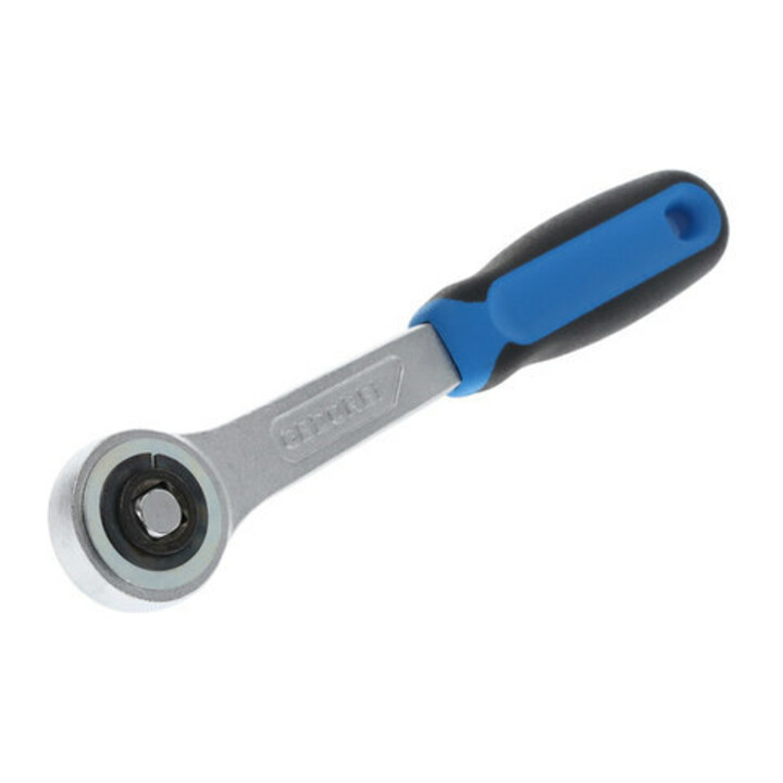 Gedore Zahnradknarre, für 1/4 Zoll, 6,3 mm Antrieb, 18° Rückschwenkwinkel, mit Durchsteckvierkant, 2K-Griff, 2093 Z-94