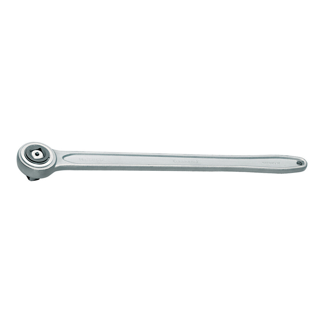 Gedore Zahnradknarre, für 3/4 Zoll, 20 mm Antrieb, 10° Rückschwenkwinkel, mit Durchsteckvierkant, 2K-Griff, 3293 Z-94