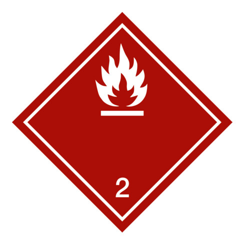 Gefahrgutkennzeichen Entzündbare Gase, Typ: 04100
