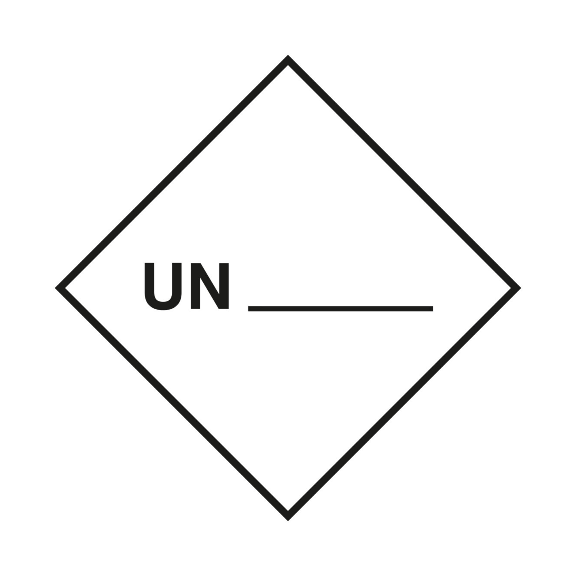 Gefahrgutkennzeichen UN zur Selbstbeschriftung, Typ: 04150 ; Industrial Quality Supplies