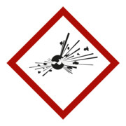 Gefahrstoffsymbol Explodierende Bombe, Typ: 03015