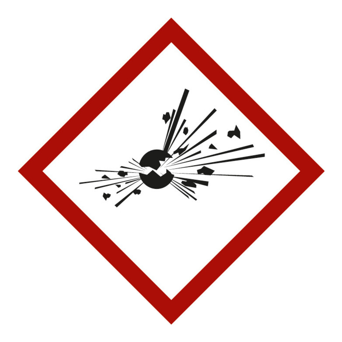 Gefahrstoffsymbol Explodierende Bombe, Typ: 03021